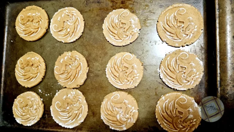 Pfeffernusse spice dragon cookies