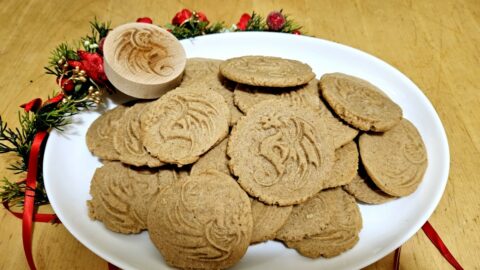 Pfeffernusse spice dragon cookies