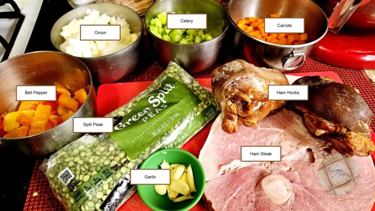 Split Pea Soup With Ham Mise En Place