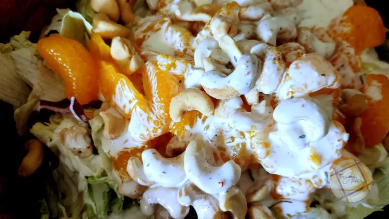 Orange Cashew Ranch Salad Served