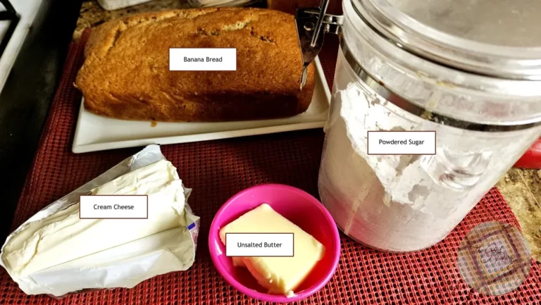 Banana Bread Cream Cheese Frosting Mise En Place