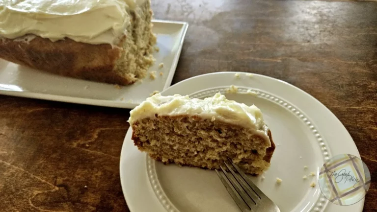 Banana Bread Cream Cheese Frosting Served