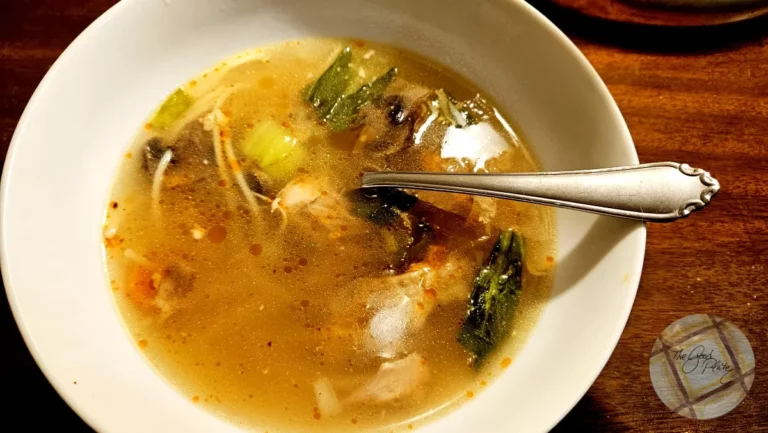 Bok Choy Chicken Soup Plated