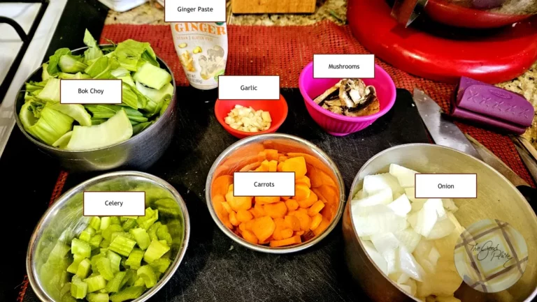 Bok Choy Chicken Soup Soup Mise En Place