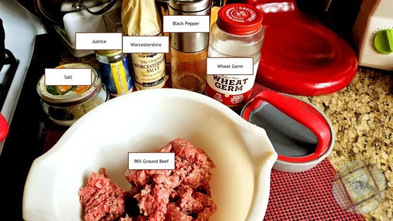 California Slaw Burger Mise En Place