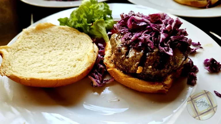 California Slaw Burger Plated