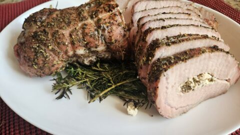 Reverse Sear Pork Roast Served