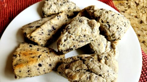 Blueberry Scones Served