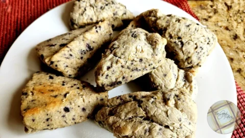 Blueberry Scones Served