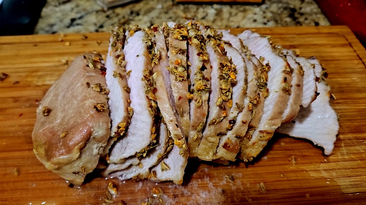 Fennel Pork Roast Served