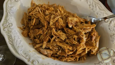 Crock Pot Pull Pork Tacos Served