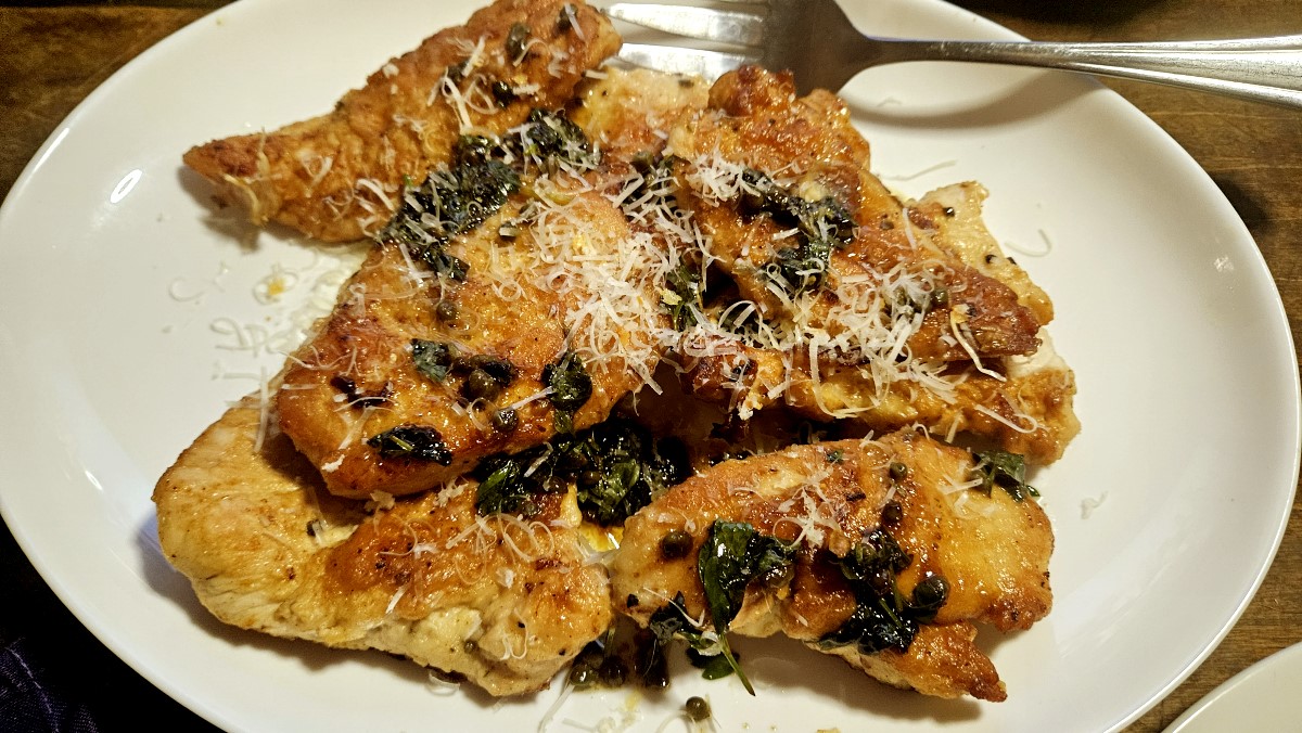 Turkey Piccata Served