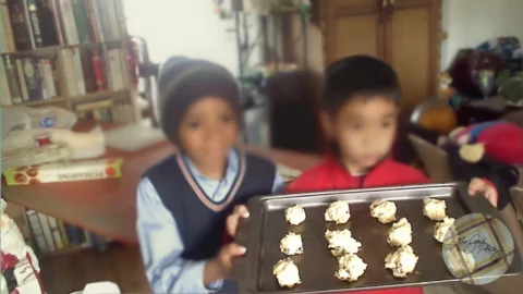 White Chocolate Cherry Cookies To Oven