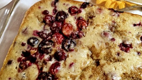 Pumpkin Spice Cranberry Muffin Breakfast Cake