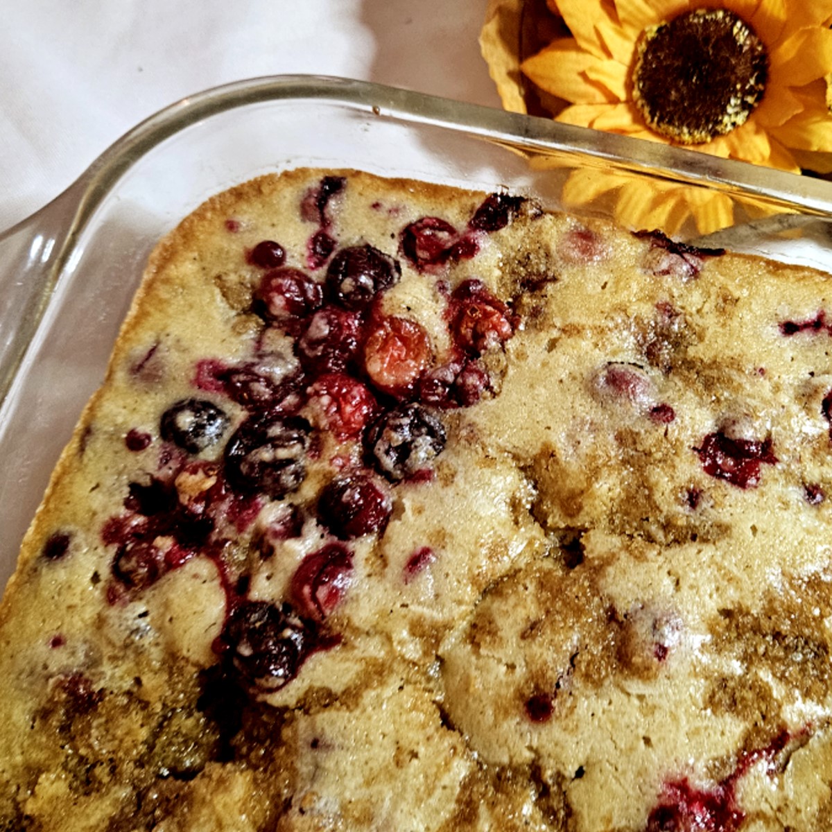 Pumpkin Spice Cranberry Muffin Breakfast Cake