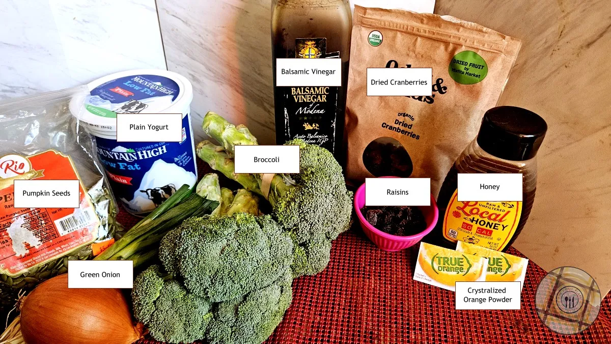 Broccoli Salad Creamy Ingredients