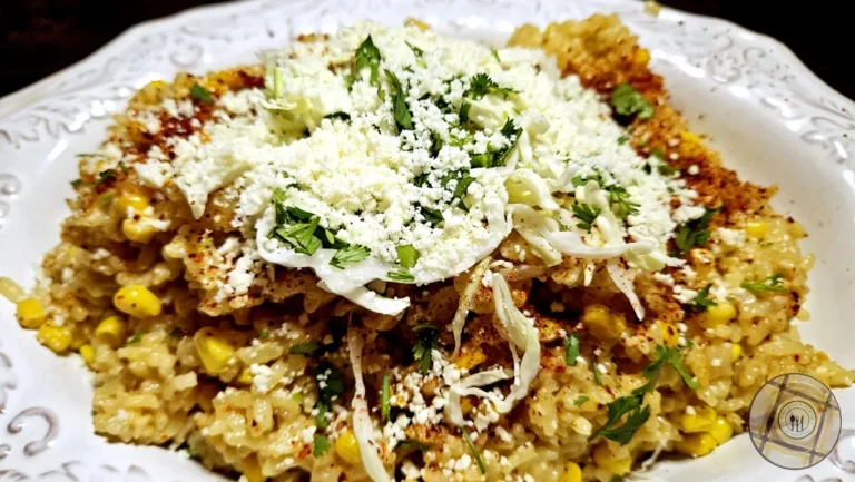 Elotes Risotto Plated