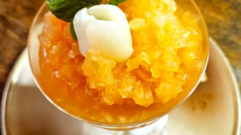 Cantaloupe Lychee Sorbet
