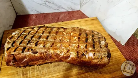 Chili Crusted Pork Roast Seared