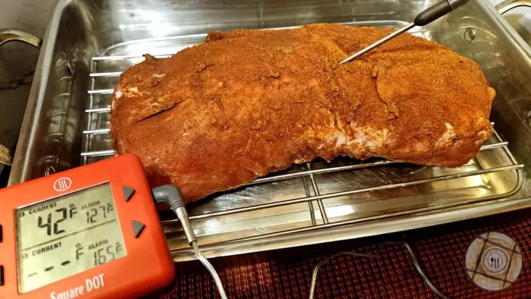 Chili Crusted Pork Roast Thermometer