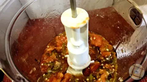 Savory Roasted Salsa And Leek Jam Processed