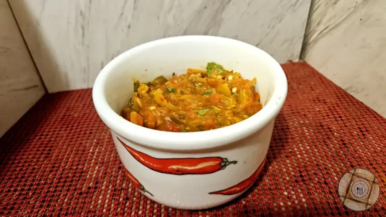 Savory Roasted Salsa And Leek Jam Served