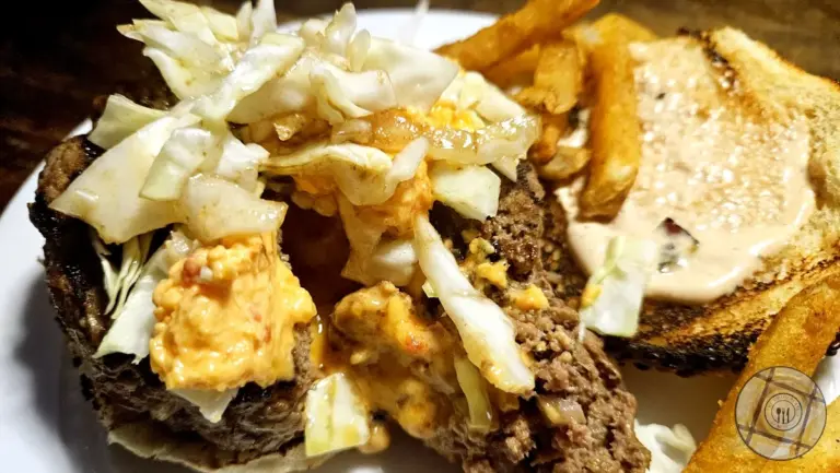 Pimento Cheese Burger Close