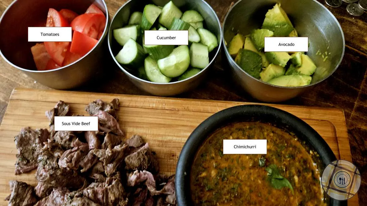 Chimichurri Steak Sous Vide Ingredients
