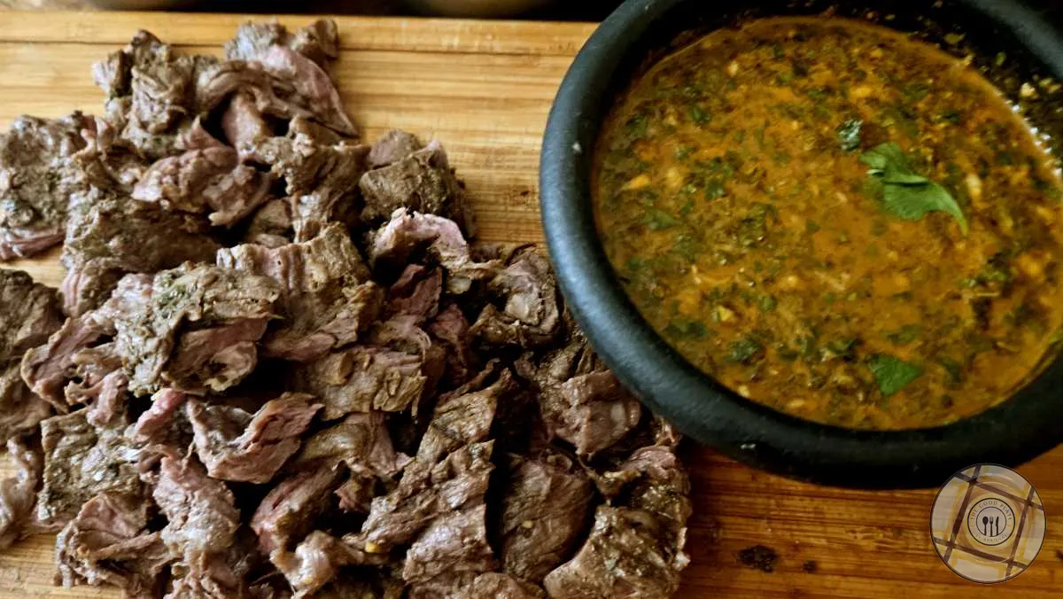 Chimichurri Steak Sous Vide Served