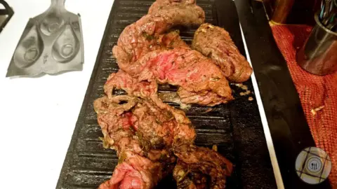 Chimichurri Steak Sous Vide Wiped