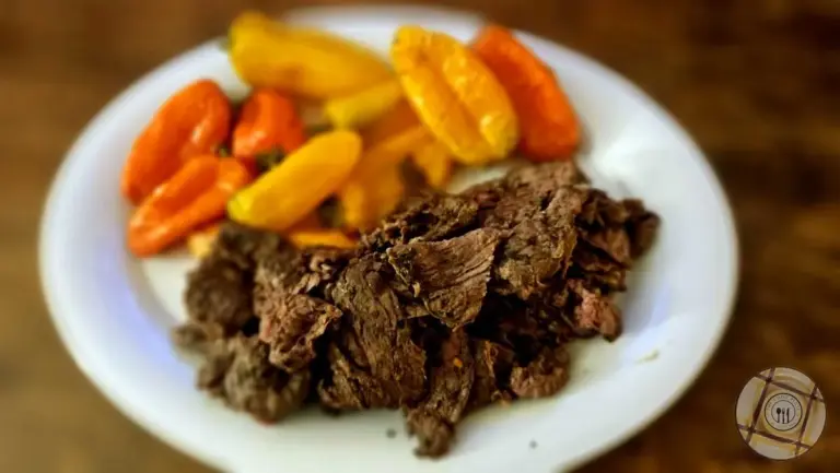 Chimichurri Steak Sous Vide With Peppers
