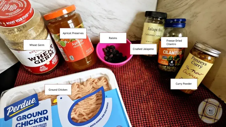 Curry Burger Ingredients