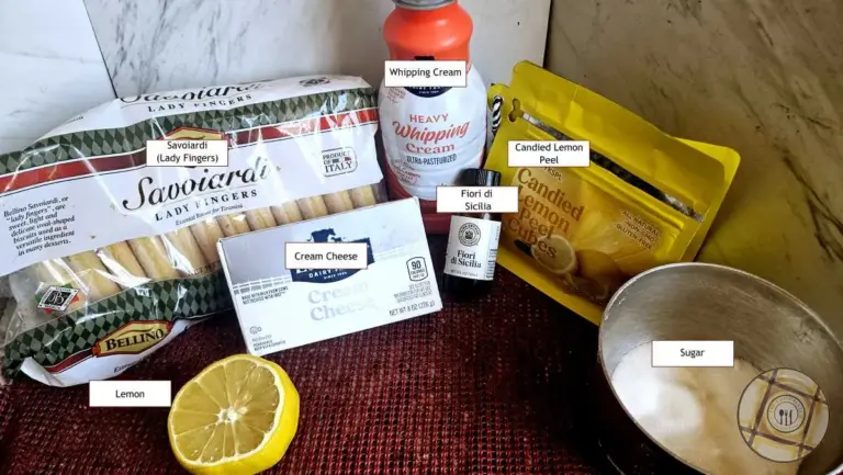 Lemon Fluff Tiramisu Ingredients