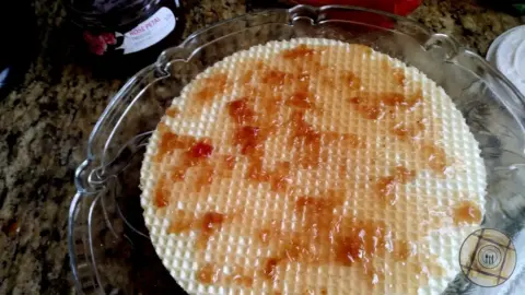 Wafer Torte Rose Layer