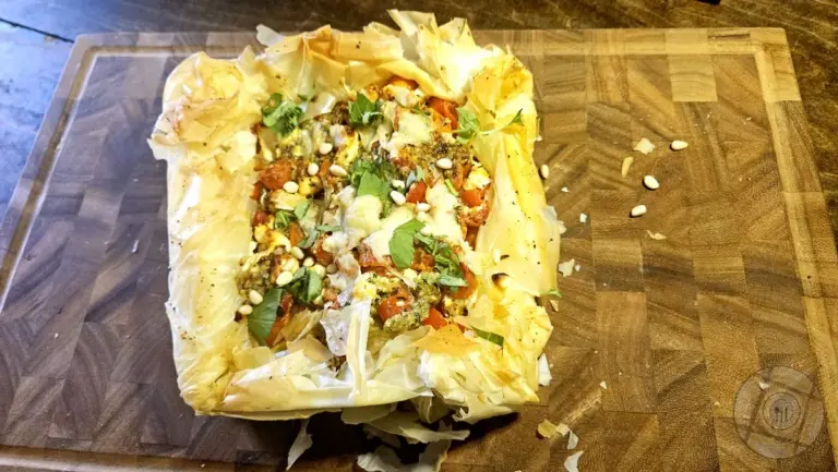 Cherry Tomato Phyllo Tart Plated1