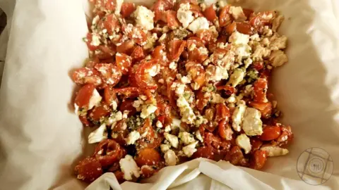 Cherry Tomato Phyllo Tart Tomato Layer