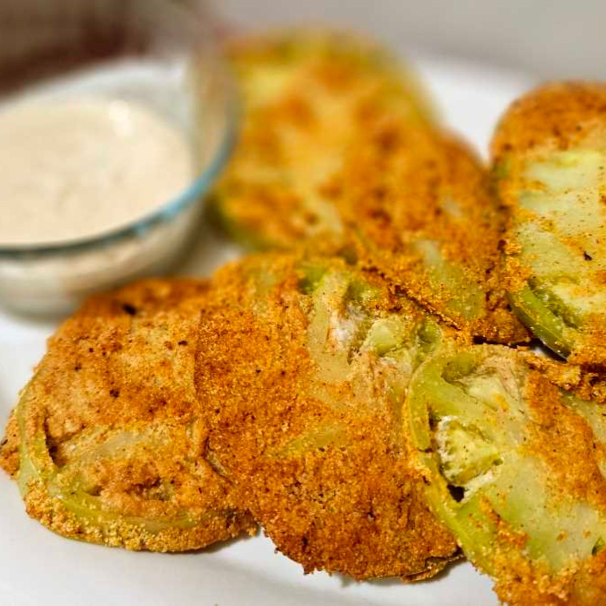 Air Fryer Fried Green Tomatoes