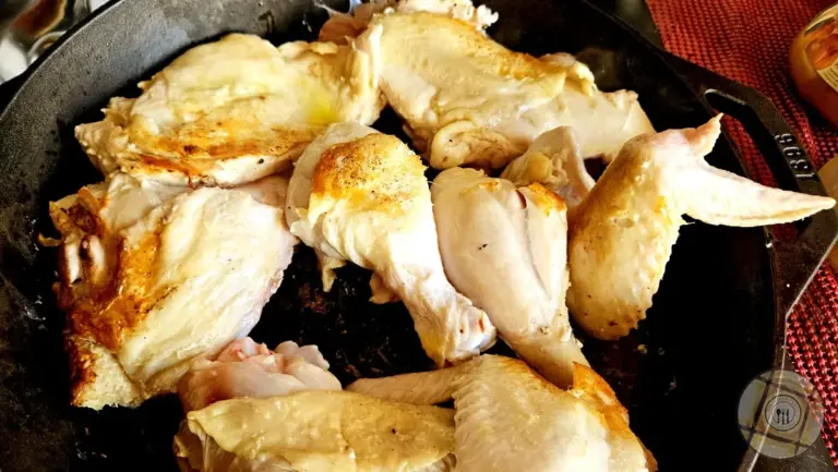 Chicken With Cabbage Browned