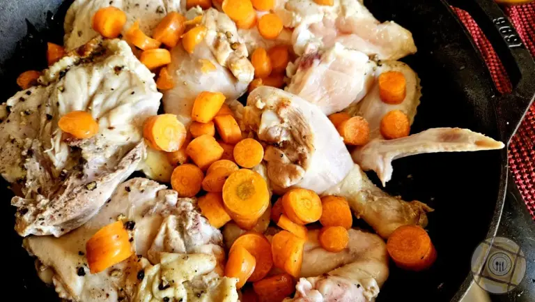 Chicken With Cabbage Carrots