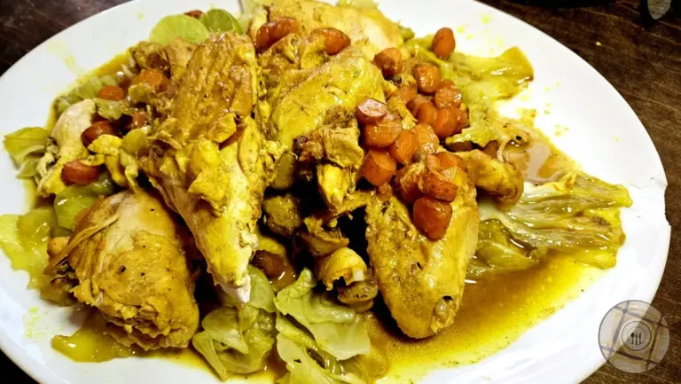 Chicken With Cabbage Plated