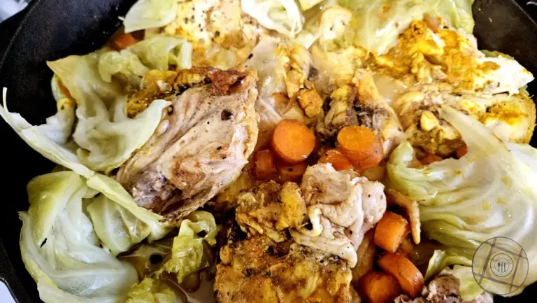 Chicken With Cabbage Ready