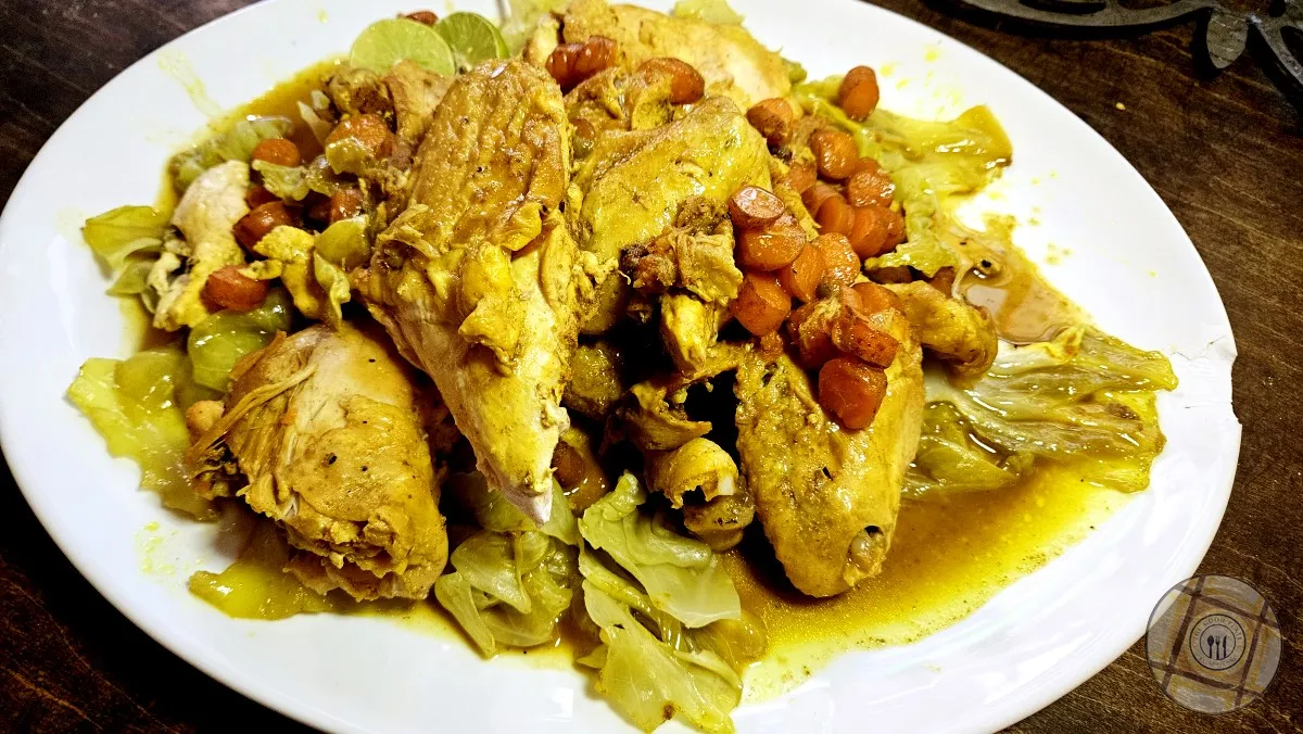 Chicken and Cabbage Served