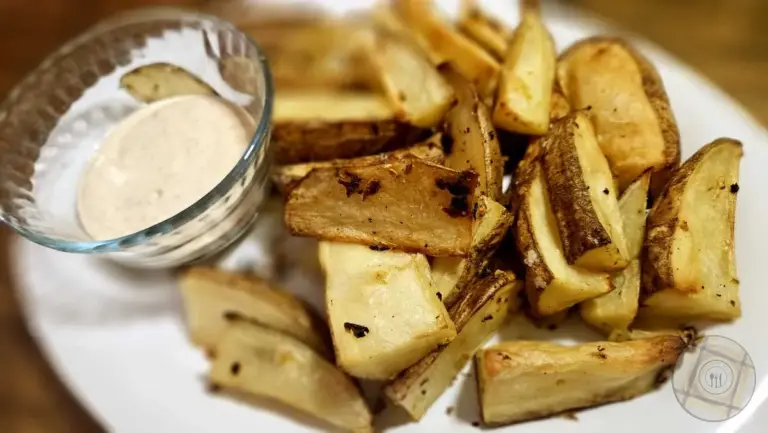 Garlic Fries Served